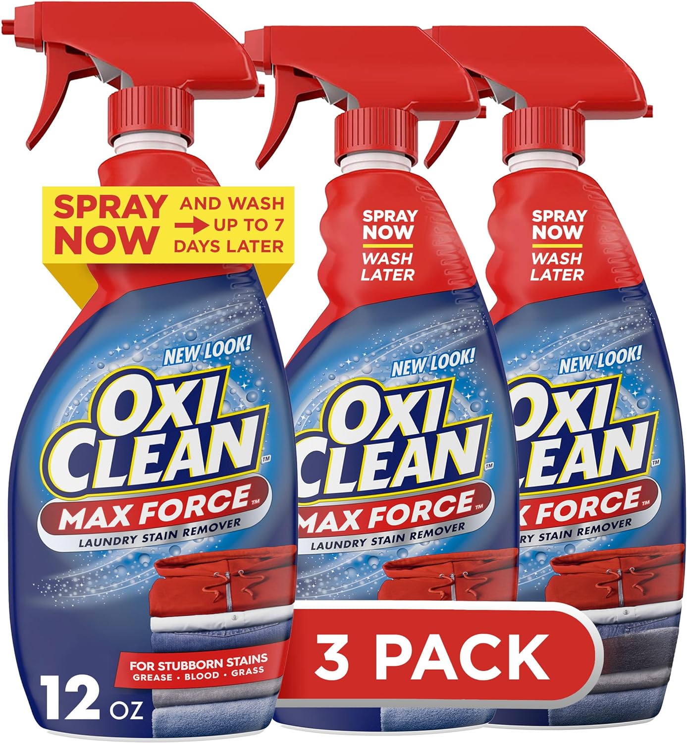 OxiClean Max Force Laundry Stain Remover Spray, 12 Fl. Oz, 3-Pack?