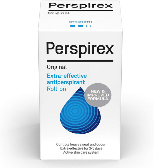 Perspirex Extra Strength Antiperspirant Roll On 20Ml | Long Lasting Sweat Protection | Original (Pack Of 5)