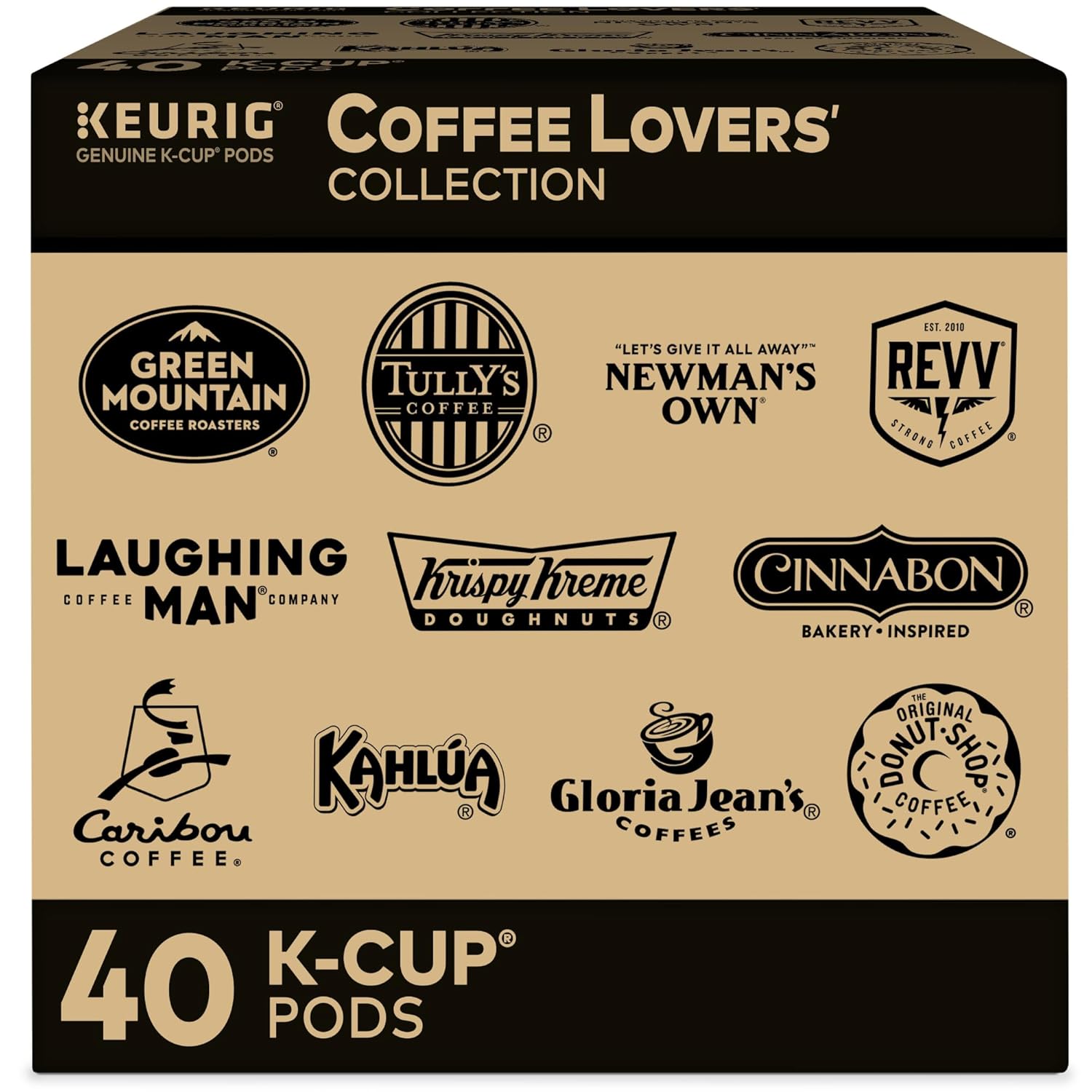 Keurig Coffee Lovers' Collection Sampler Pack, Single-Serve K-Cup Pods, Compatible With All Keurig 1.0/Classic, 2.0 And K-Café Coffee Makers, Variety Pack, 40 Count