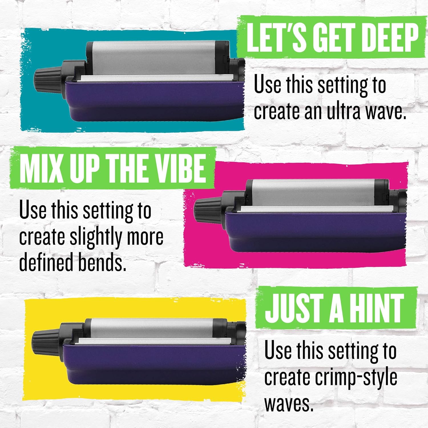 Bed Head A Wave We Go Tourmaline Ceramic Adjustable Hair Waver | Create Different Types Of Waves : Beauty & Personal Care