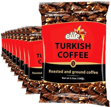 Elite Turkish Ground Roasted Coffee Bag (Pack of 10)