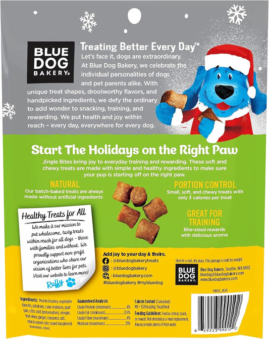 Blue Dog Bakery Jingle Bites, Gingerbread Flavor, 5 Ounces