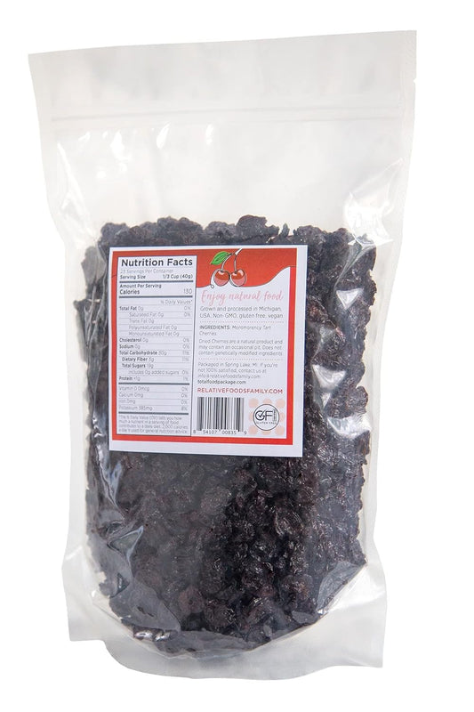 Relative Foods Michigan Dried Tart Cherries Unsweetened. Dried Montmorency Tart Cherries