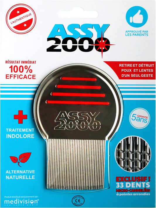 Assy 2000 Peigne À Poux Métal (Assorted Colors )