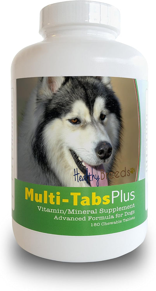 Healthy Breeds Siberian Husky Multi-Tabs Plus Chewable Tablets 180 Count : Pet Supplies