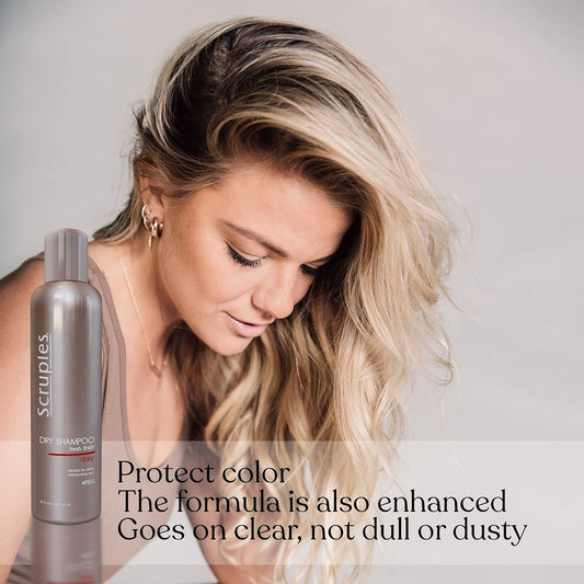 Scruples Dry Shampoo Fresh Finish - Multipurpose Dry Shampoo & Texturizing Spray for Refreshed Hair - Powder Spray Shampoo to Add Volume - Salon Quality, Premium Hair Care for All Hair Types (7.5 oz)