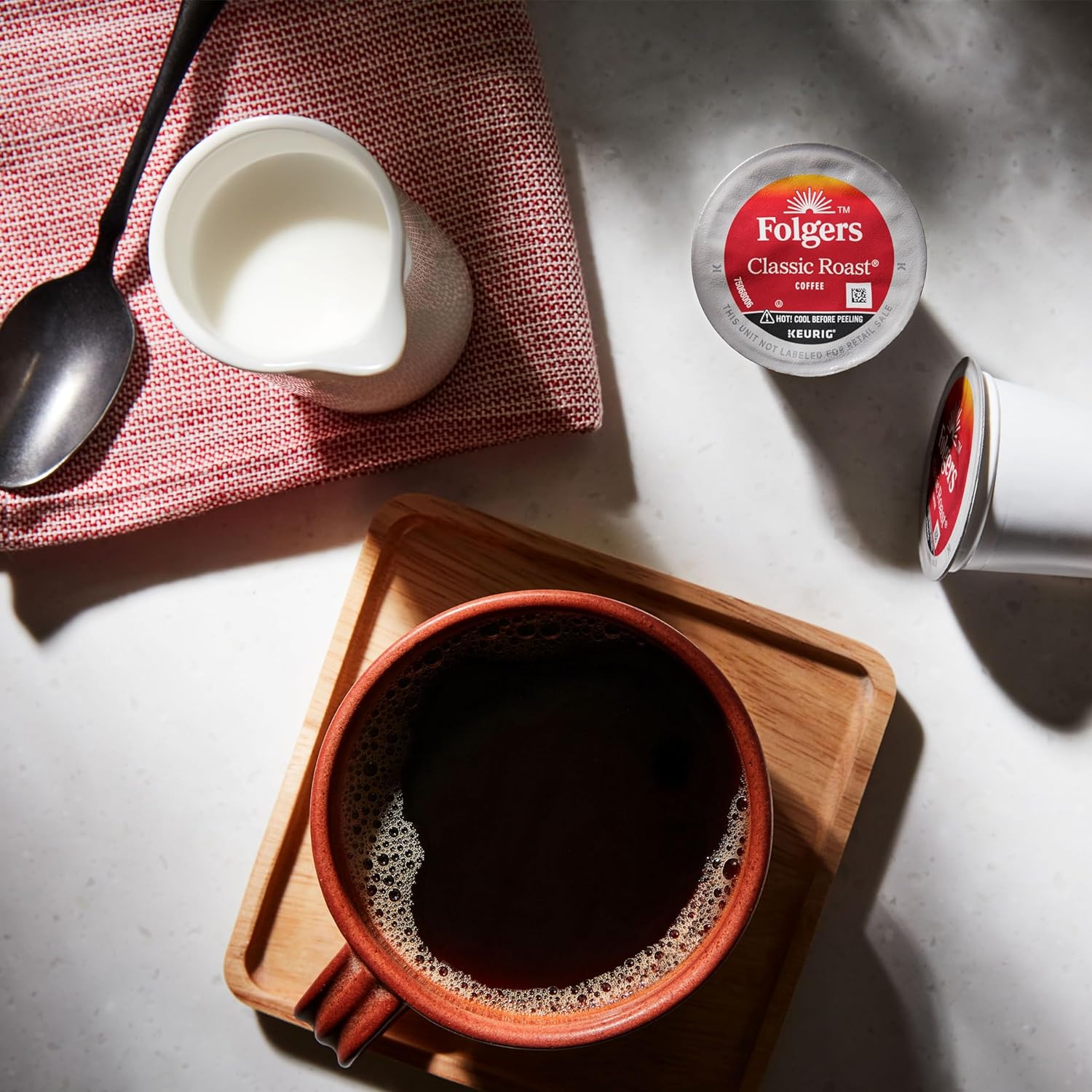 Folgers Classic Roast Medium Roast Coffee, 128 Keurig K-Cup Pods : Everything Else