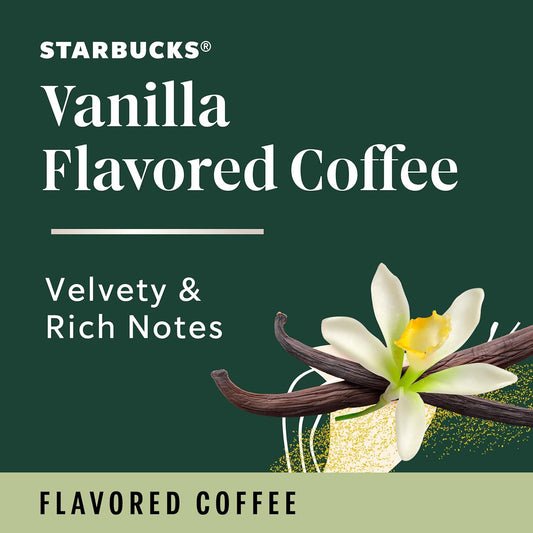 Starbucks Flavored K-Cup Coffee Pods — Vanilla for Keurig Brewers — 1 box (10 pods)