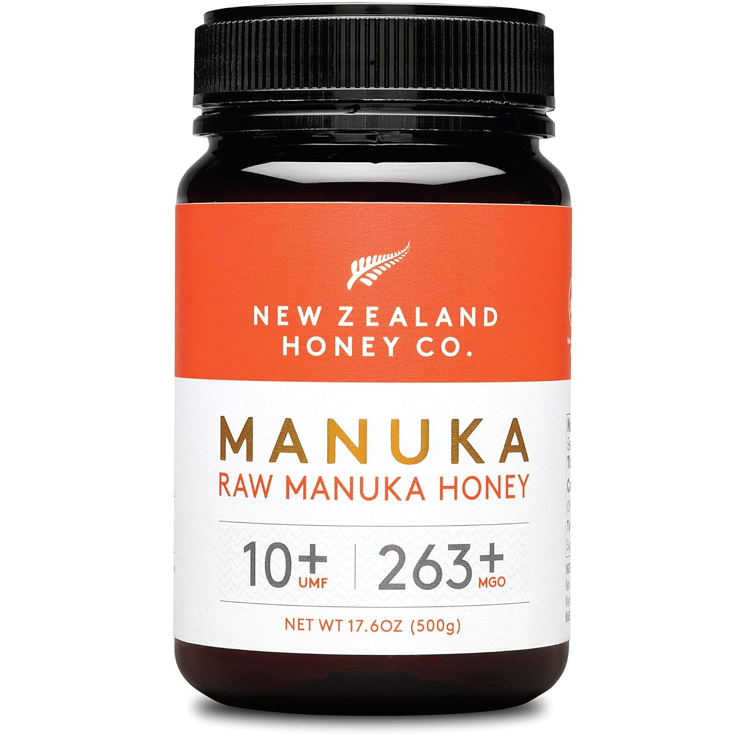 New Zealand Honey Co. Raw Manuka Honey Umf 10+ | Mgo 263+, Umf Certified / 17.6Oz