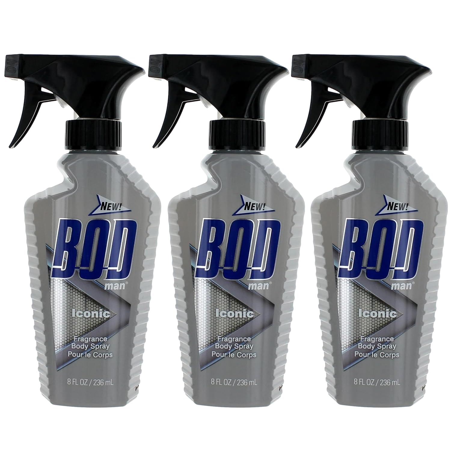 Parfums De Coeur Bod Man Iconic Fragrance Body Spray For Men 8 Oz (3) : Beauty & Personal Care