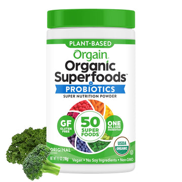 Orgain Organic Greens Powder + 50 Superfoods, Original - 1 Billion Pro