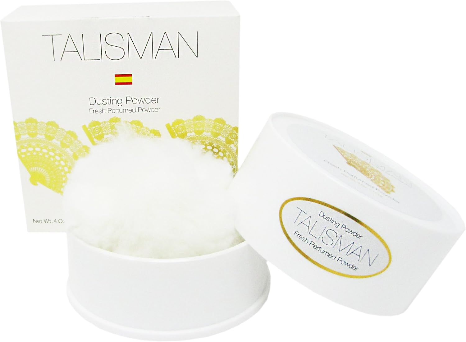 Talisman Perfumed Dusting Powder With Puff, 4 Oz