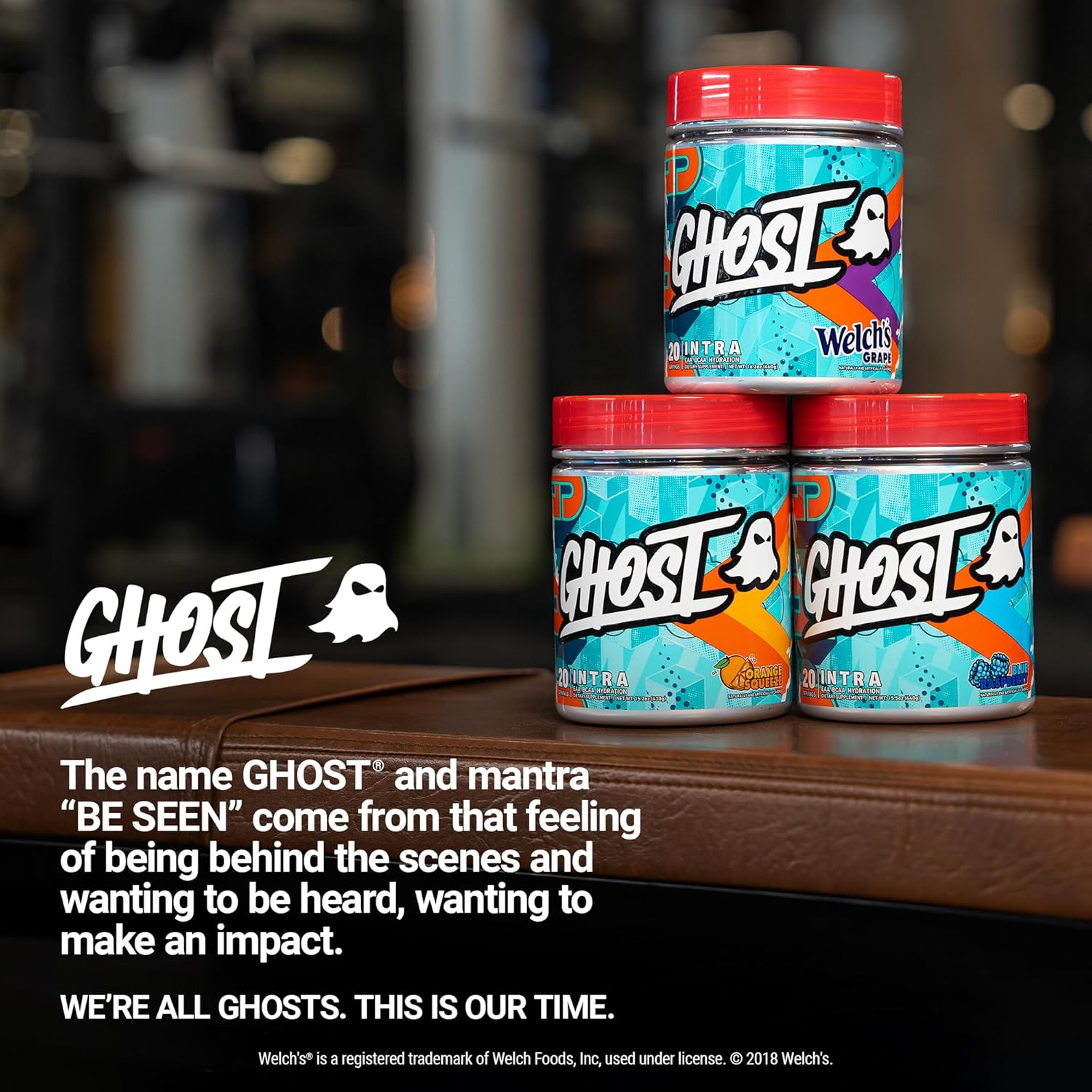 Ghost Intra Workout Powder, Welch'S Grape - Bcaas &, Eaas, Nootropics & Hydration - Essential & Branch Chain Amino Acids Supports Muscle Recovery & Focus - Pre, Intra & Post Workout Powders : Health & Household