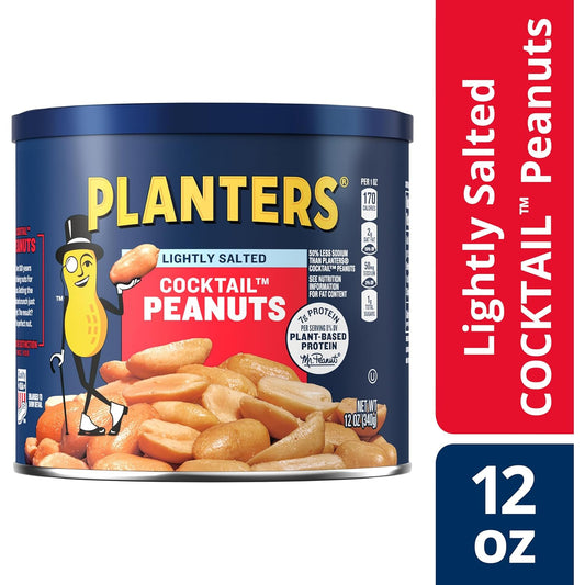 Planters Lightly Salted Cocktail Peanuts (12 Oz Canister)