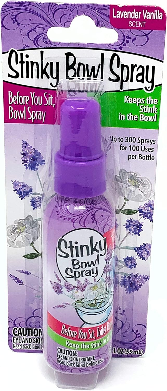 Lavender Vanilla - Before You sit, Bowl Spray - Keeps The Stink in The Bowl