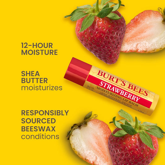Burt'S Bees Lip Balm, Lip Moisturizer With Responsibly Sourced Beeswax, With Vitamin E & Peppermint Oil, Natural Origin Moisturizing Care, 1 Tube, 0.15 Oz
