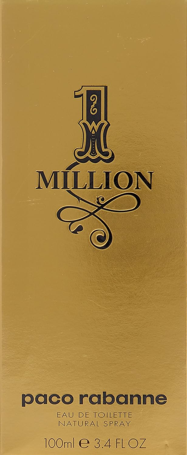 Paco Rabanne 1 Million For Men Eau De Toilette Spray, 3.4 Ounce : Beauty & Personal Care