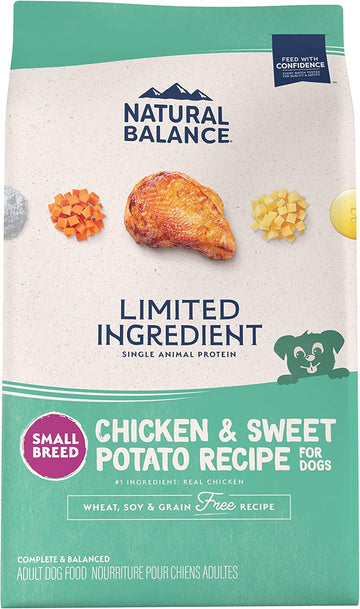 Natural Balance Limited Ingredient Small Breed Adult Grain-Free Dry Dog Food, Chicken & Sweet Potato Recipe, 4 Pound (Pack Of 1)