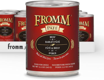 Fromm Beef & Barley Pate Dog Food - Premium Wet Dog Food - Beef Recipe - Case Of 12 Cans