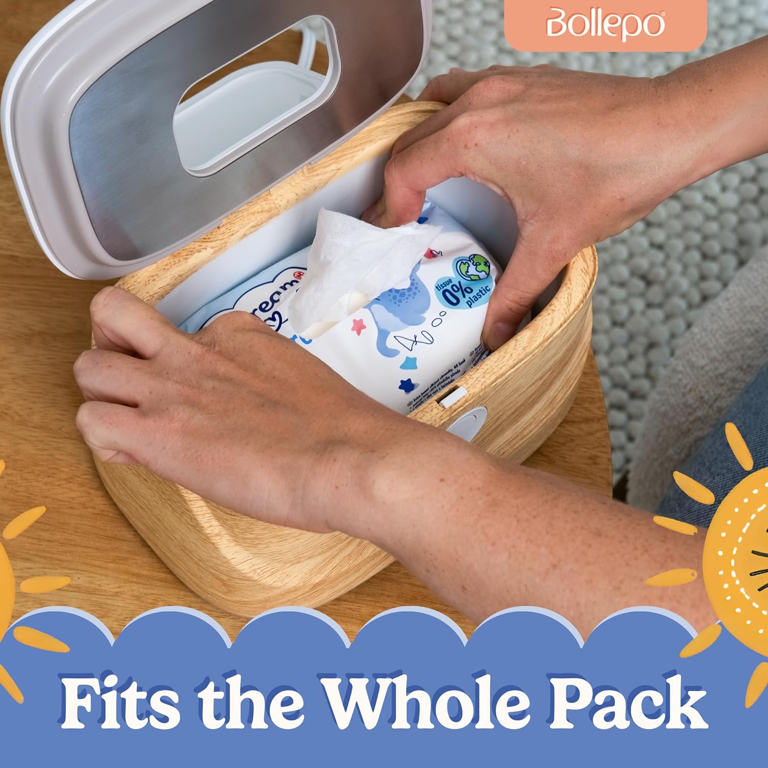 Baby Wipe Warmer With Night Light And 3 Heat Modes, Baby Shower Gifts For Mom, Wipe Warmer And Baby Wet Wipes Dispenser For Large Wipes, Wipes Warmer For Newborn Baby, Calentador De Wipes Para Bebes