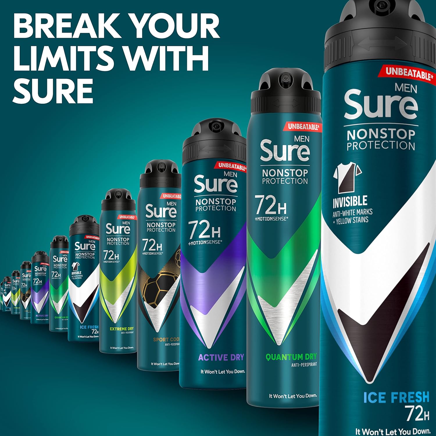 Sure Men Active Dry Nonstop Protection Anti-perspirant Deodorant Aerosol 150 ml : Amazon.co.uk: Beauty