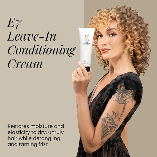 Aloxxi E7 Leave-In Conditioning Cream, Hydration & Intense Repair For Dry, Frizzy & Damaged Hair, Paraben-Free, 6.8 Fl Oz
