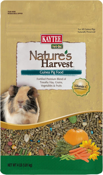 Kaytee Nature'S Harvest Guinea Pig Food, 4 Pound