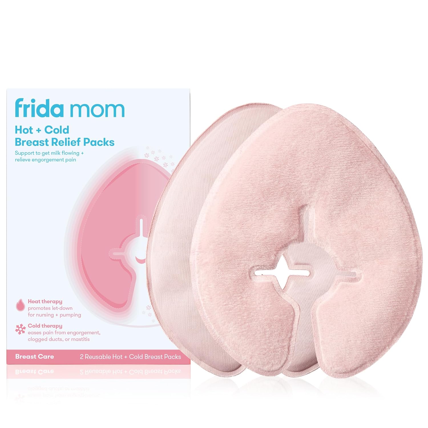 Frida Mom Breastfeeding Therapy Packs, Cold & Hot Therapy Packs, Breastfeeding Essentials For Pain Relief, Lactation Support, And Postpartum Recovery