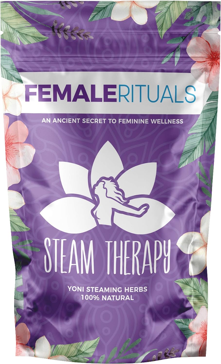 Yoni Herbs for Steaming (2oz) - Natural Vaginal Steamer to Detox & Cleanse - V Steam at Home Kit for Menstrual Support, Cleanse, PH Balance & Dryness - Gentle V Steam Treatment