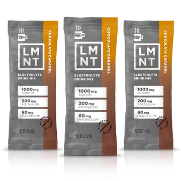 Lmnt Zero Sugar Hot Chocolate Or Coffee Mixer - Chocolate Caramel Salt | Drink Mix | 30 Count