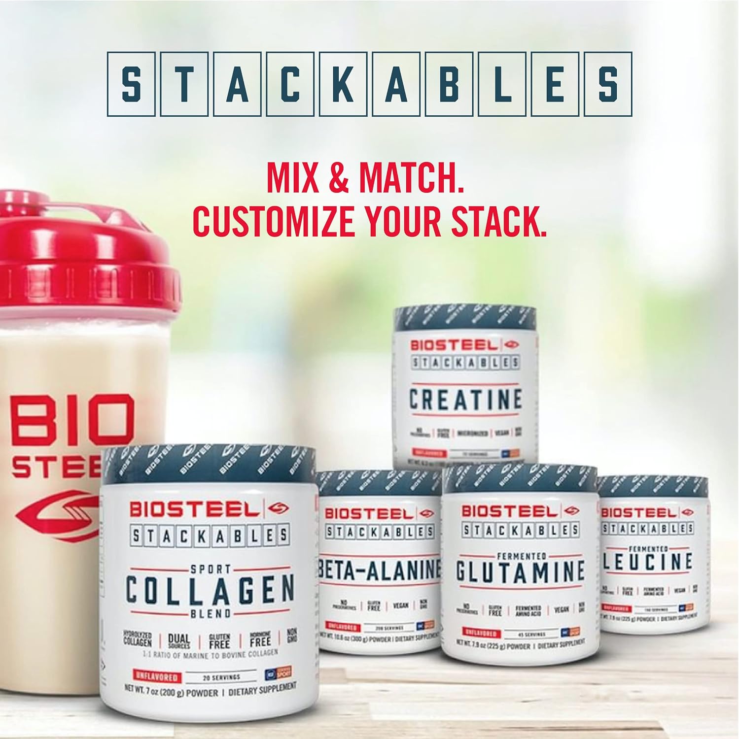 Biosteel Creatine Monohydrate Powder - 72 Servings, 180G, Micronized For Muscle Recovery & Lean Muscle, Nsf For Sport Certified Creatine Powder : Health & Household