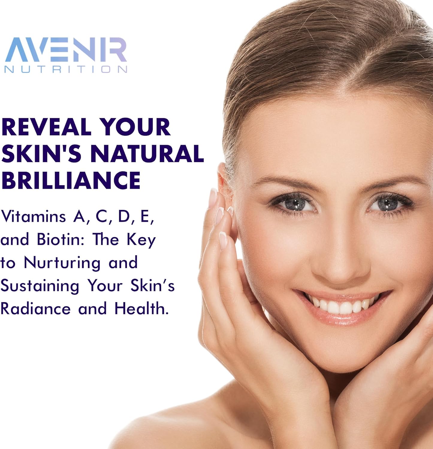 Avenir Nutrition Hair Shield | Hair Skin And Nails Vitamins For Hair Growth And Stronger Nails, Biotin Vitamins With Calcium & Zinc For Women And Men, 120 Capsules : Health & Household