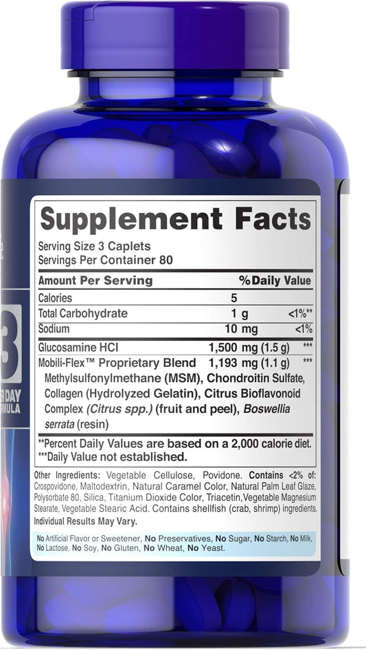 Puritan'S Pride Glucosamine, Chondroitin & Msm -3 Per Day Formula