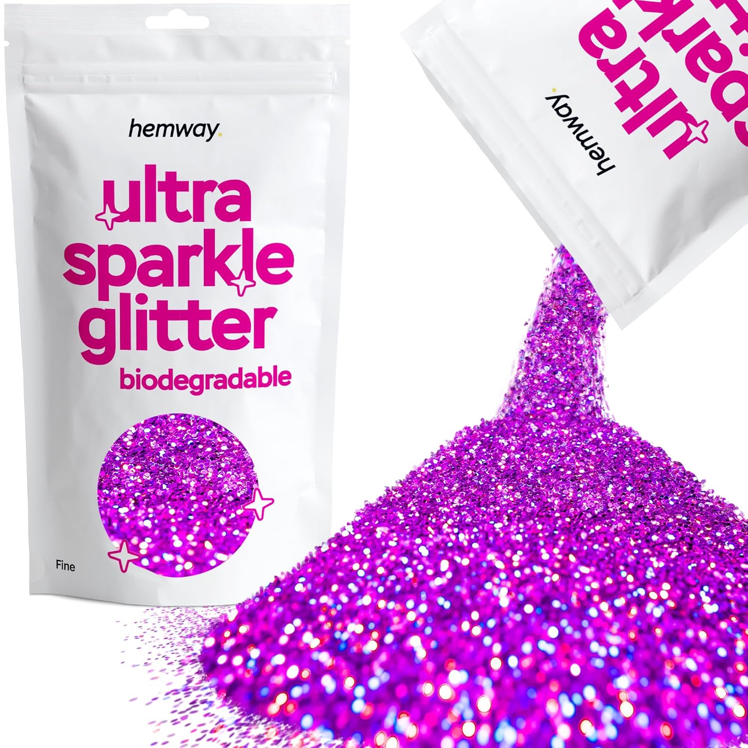 Biodegradable Glitter Black Holographic Ultra Sparkle Eco Friendly Plant-Based Bio Ultrafine For Face Body Hair Craft Resin Festival Makeup Eyeshadow 100G / 3.5Oz