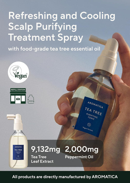 Aromatica Rosemary Scalp Scaling Trial Kit - Hair Travel Kit | Travel Size Shampoo And Dry Scalp Treatment Set With Mini Wooden Brush