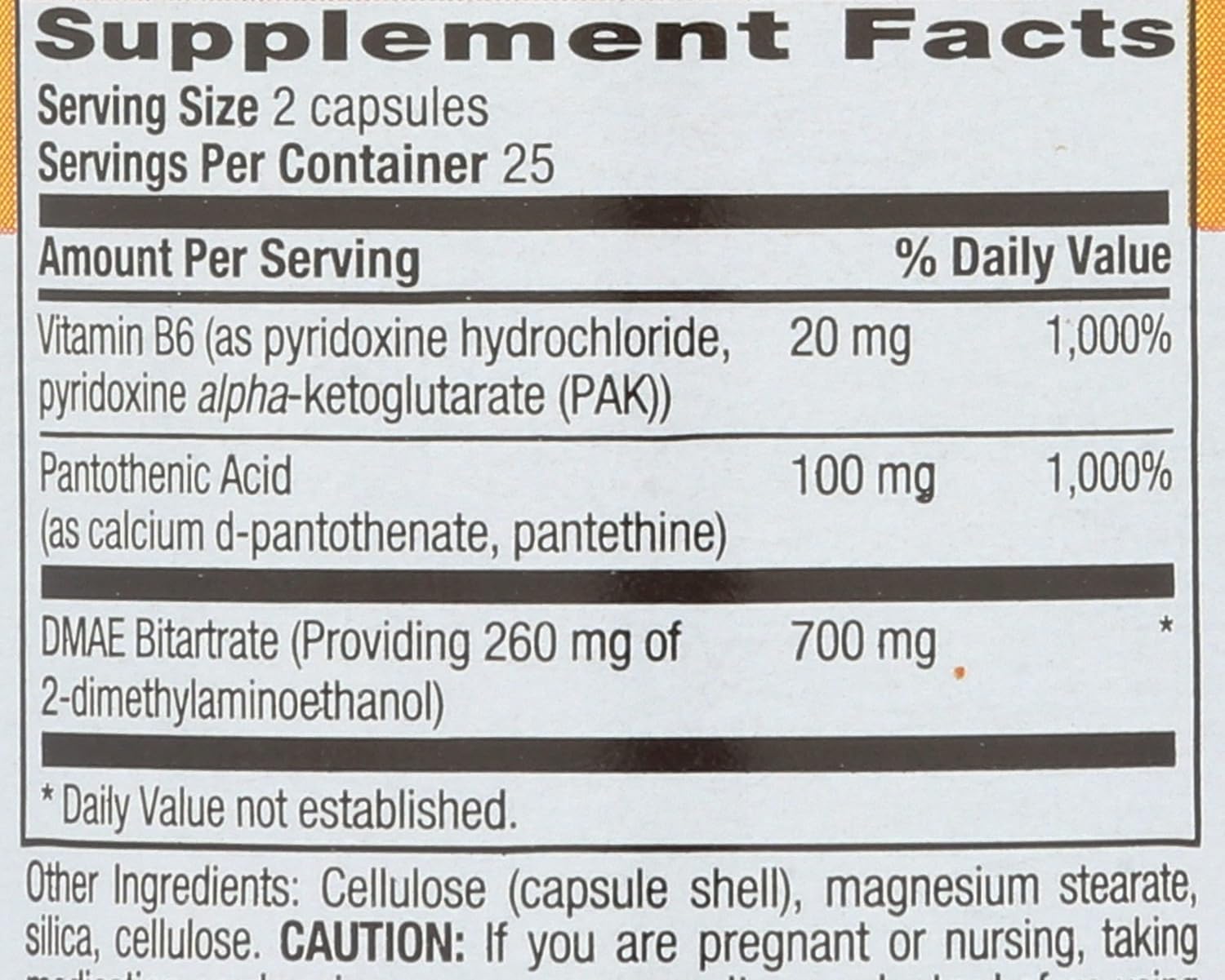 Country Life - Coenzymed Dmae With Pak And Pantothenic Acid, 350 Mg - 50 Vegan Capsules