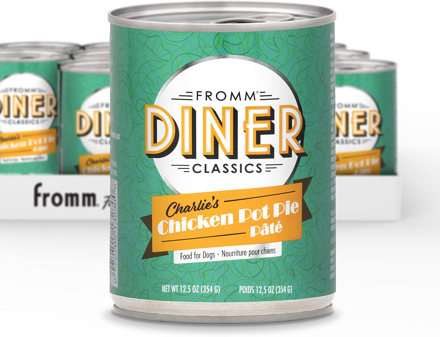 Fromm Diner Classics Charlie'S Chicken Pot Pie Pate Dog Food - Premium Wet Dog Food - Chicken Recipe - Case Of 12 Cans