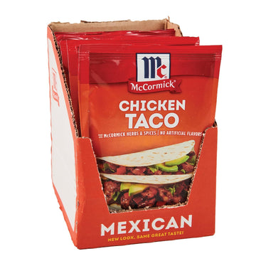 Mccormick Chicken Taco Seasoning Mix, 1 Oz (Pack Of 12)