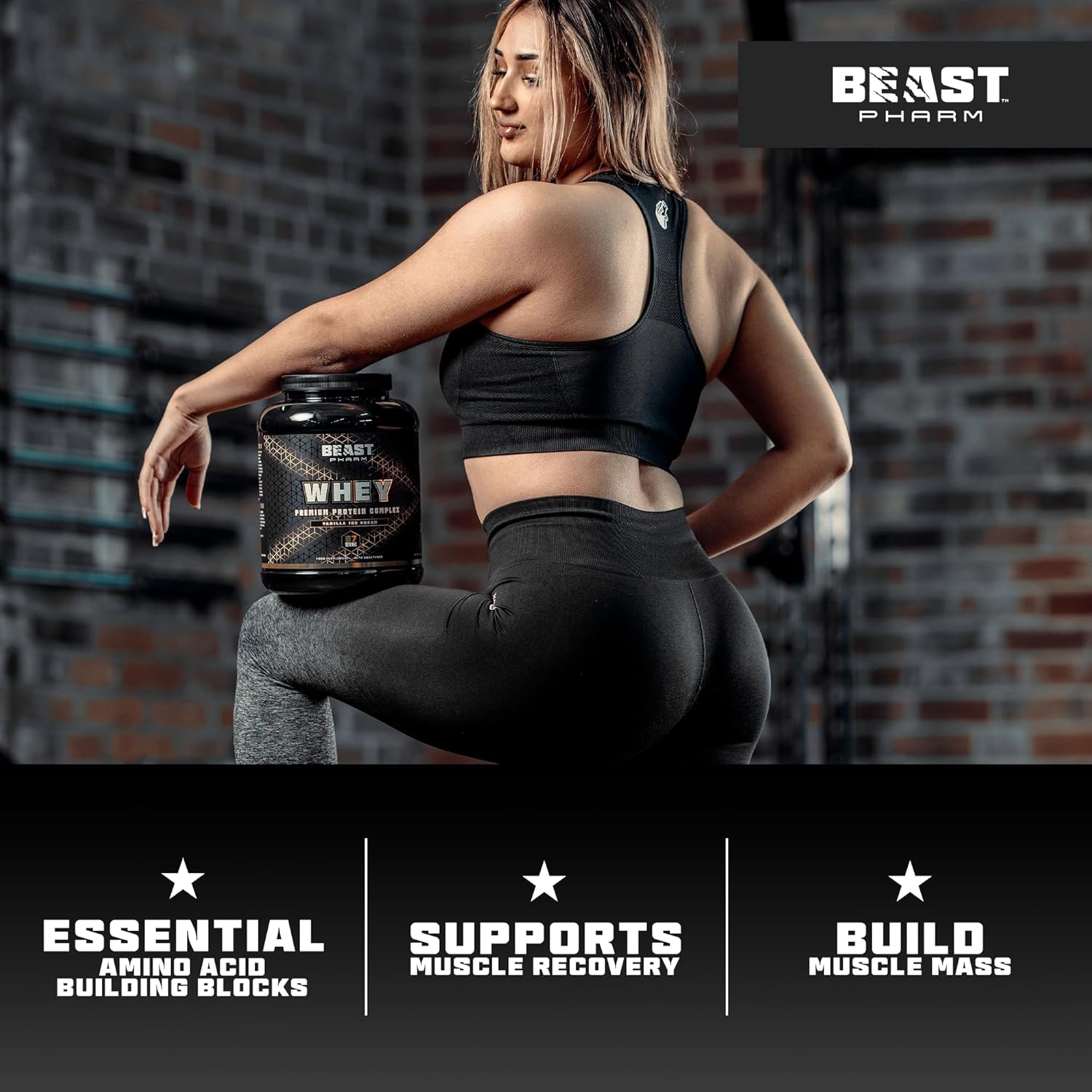 Beast | Whey Protein Powder 2KG | 21g Protein per Shake, 67 Drinks | Strawberry : Amazon.co.uk: Health & Personal Care