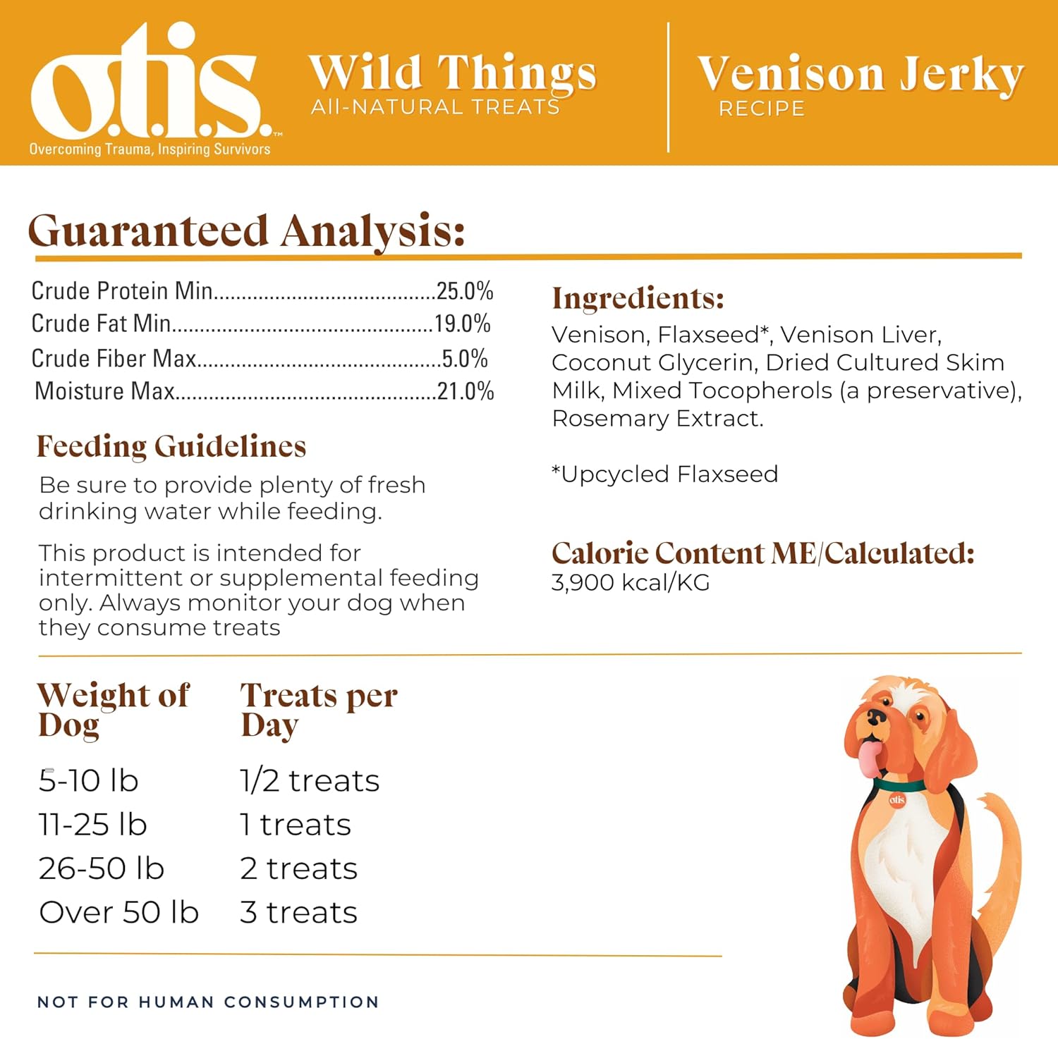 OTIS Jerky Bundle for Dogs | Protein Packed, Pasture-Raised, Grass-Fed Venison Jerky Dog Treats Healthy Dog Treats - Wild Things | 4 Ounce Bag : Pet Supplies