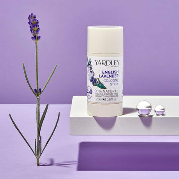 Yardley London English Lavender Cologne Stick, Solid Perfume Stick For Women With Notes Of Bergamot And Sage, Soothing Womens Perfume 20Ml