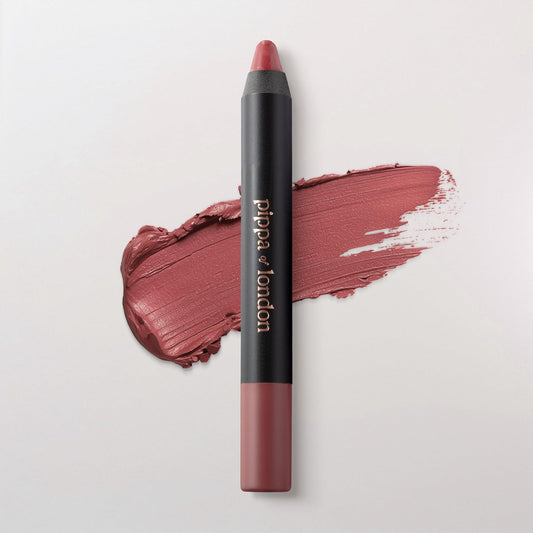 Pippa Of London Supermatte Lipstick Pencil 412 Alexandra Waterproof Lip Crayon