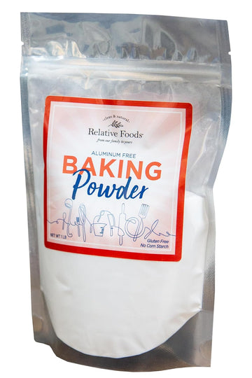 Baking Powder, 1 Pound Aluminum Free, Corn Starch Free, Double Acting, Gluten Free. Made In Our Usa Allergen Free Facility. Premium Leavening Agent