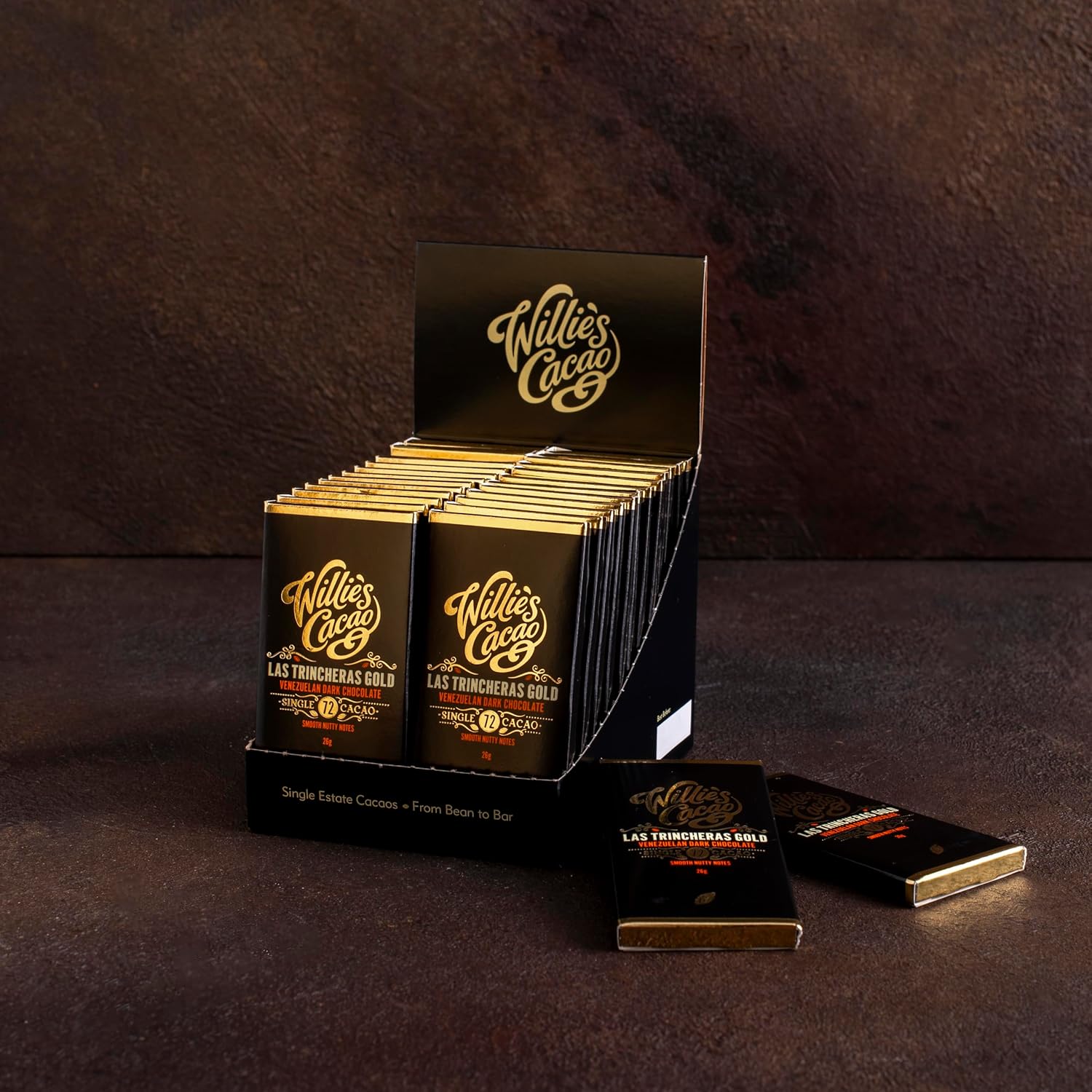 Willie's Cacao - Luscious Orange, 65% Dark Chocolate with orange bar- 26g x 30 - Vegan chocolate - Artisan chocolate - Bean to bar : Amazon.co.uk: Grocery