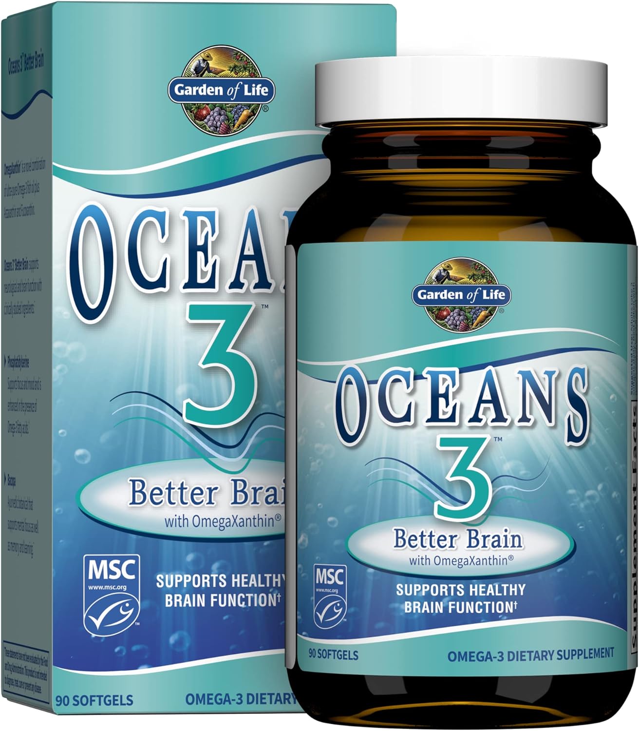 Garden of Life Ultra Pure EPA/DHA Omega 3 Fish Oil - Oceans 3 Better B