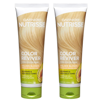 Garnier Hair Color Nutrisse Color Reviver, Golden Blonde For Color Treated Hair To Nourish & Adds Gold Tones, 8.4 Fl Oz, 2 Count (Packaging May Vary)