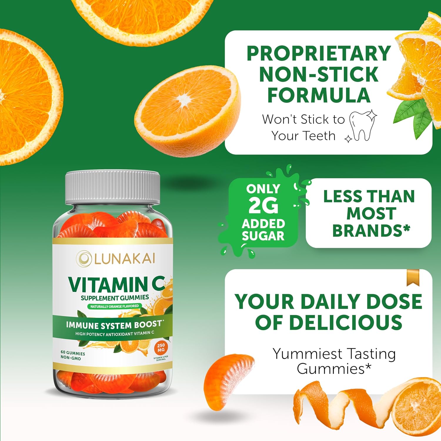 Vitamin D3 and Vitamin C Gummies Bundle - Non-GMO, Gluten Free, No Corn Syrup, All Natural Supplements- 60 ct Vitamin D3 Gummies and 60 ct Vitamin C Gummies - 30 Days Supply : Health & Household