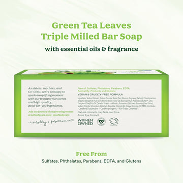 Sof Triple Milled Bar Soap - With Coconut Oil & Organic Shea Butter- Vegan & Non Gmo- Free From Phthalates, Sulfates & Parabens- Shea Butter - 6 Oz Bar 6 Bars