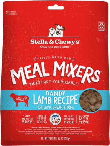Stella & Chewy'S Freeze Dried Raw Dandy Lamb Meal Mixer – Dog Food Topper For Small & Large Breeds – Grain Free, Protein Rich Recipe – 35 Oz Bag