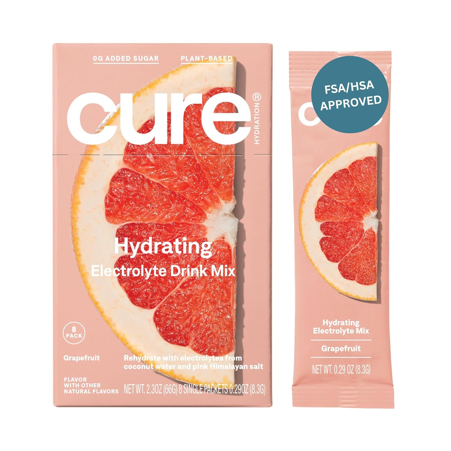 Cure Hydrating Plant Based Electrolyte Mix | Powder for Dehydration Re
